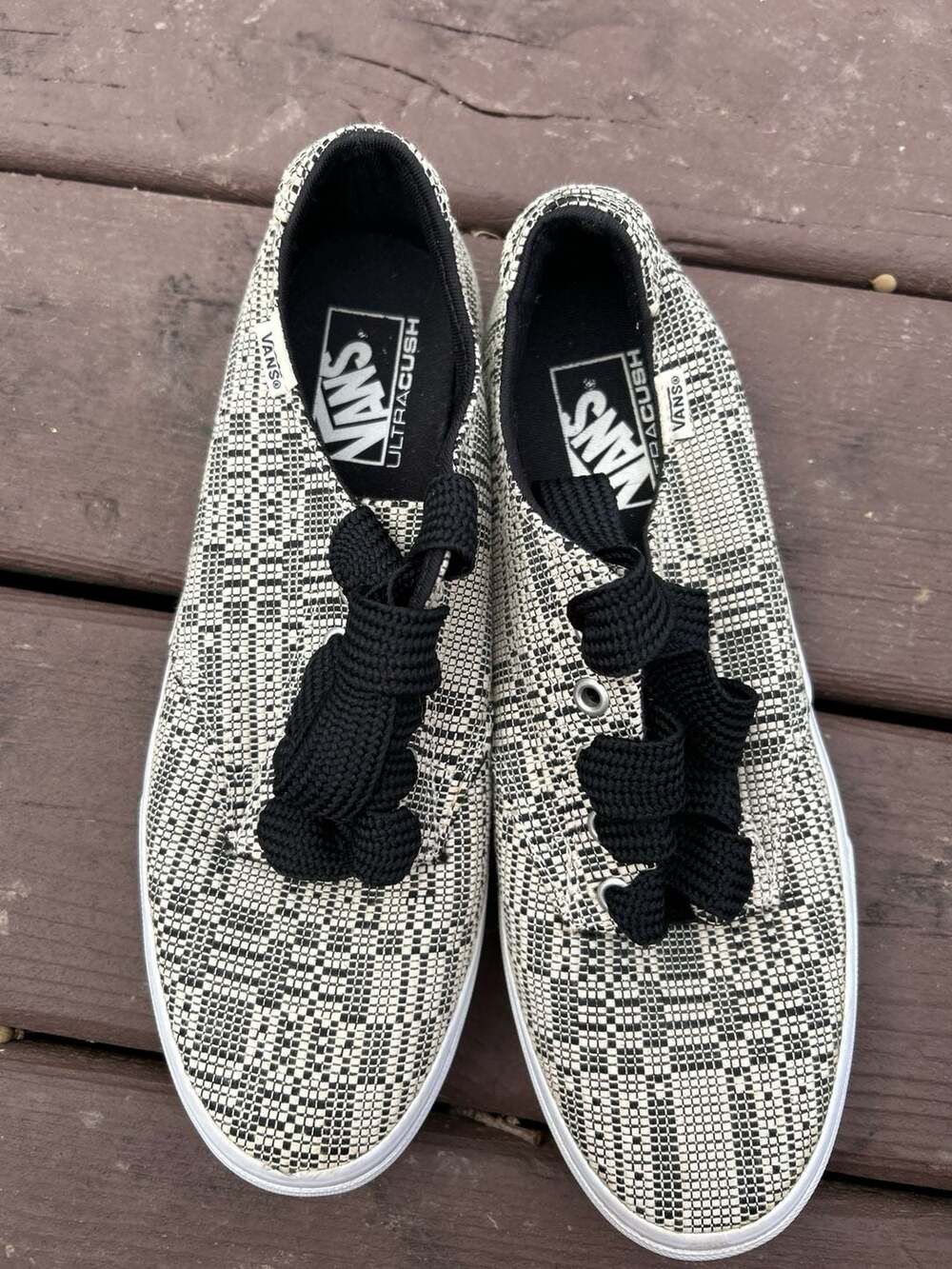 Vans Camden Deluxe Optical Woven UltraCush Low Top Sneakers Women's Size 11